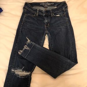 American Eagle cropped ankle jeans